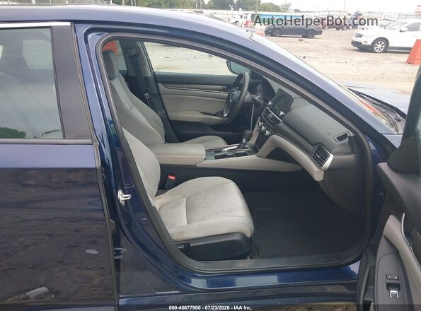 1HGCV1F10JA056537 2018 HONDA ACCORD Blue Front interior view