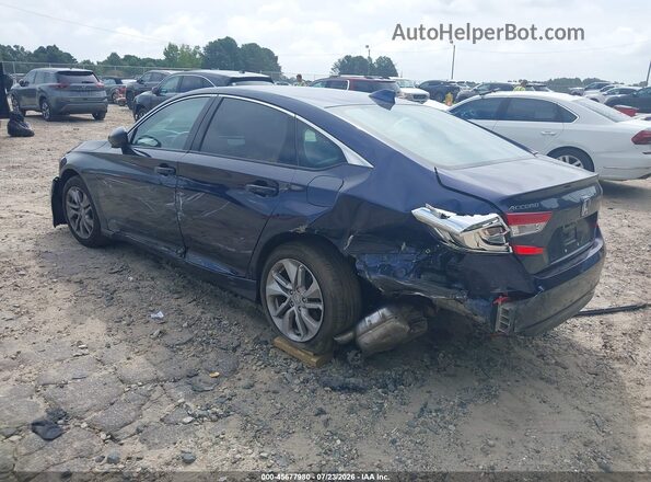 1HGCV1F10JA056537 2018 HONDA ACCORD Blue Rear left