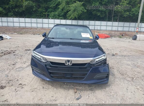 1HGCV1F10JA056537 2018 HONDA ACCORD Blue Instrument cluster view