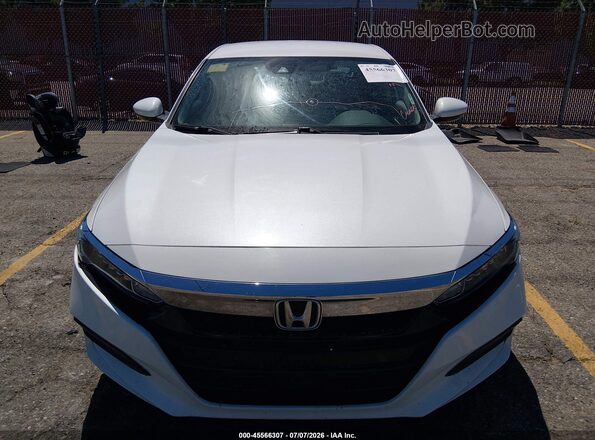 1HGCV1F10JA062886 2018 HONDA ACCORD White Սալոնի հետևի տեսք