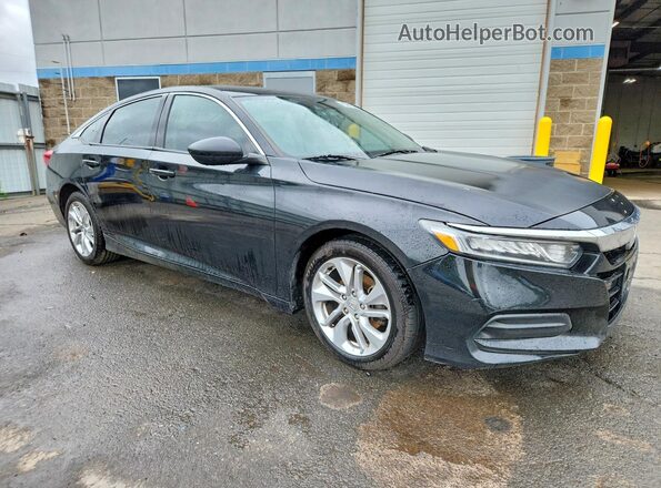 1HGCV1F10JA084144 2018 HONDA ACCORD Black წინა მარჯვენა