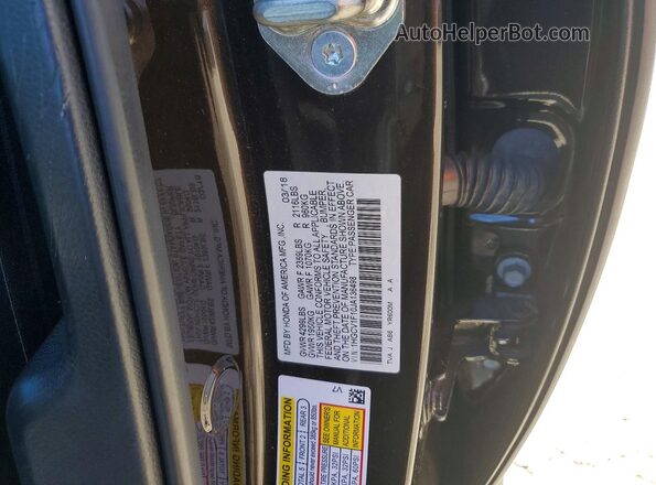 1HGCV1F10JA136498 2018 HONDA ACCORD Коричневый Вид подкапотного пространства