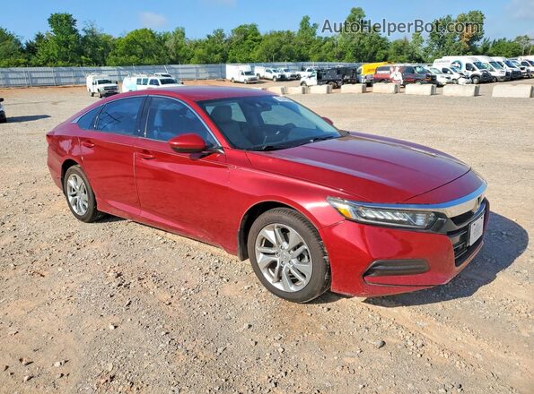 1HGCV1F10JA162860 2018 HONDA ACCORD Red Передня права чверть