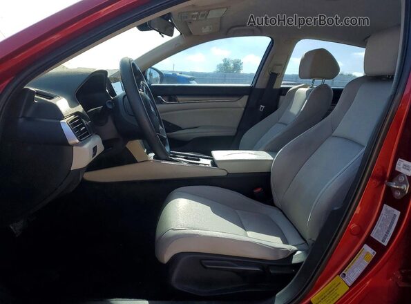 1HGCV1F10JA162860 2018 HONDA ACCORD Red Вид салону спереду