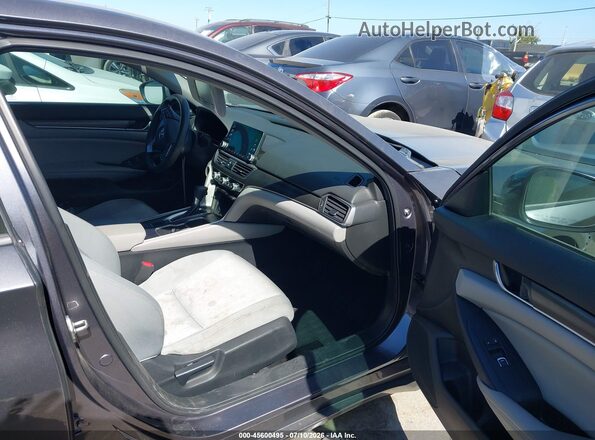 1HGCV1F10KA003175 2019 HONDA ACCORD Gray Սալոնի դիմացի տեսք