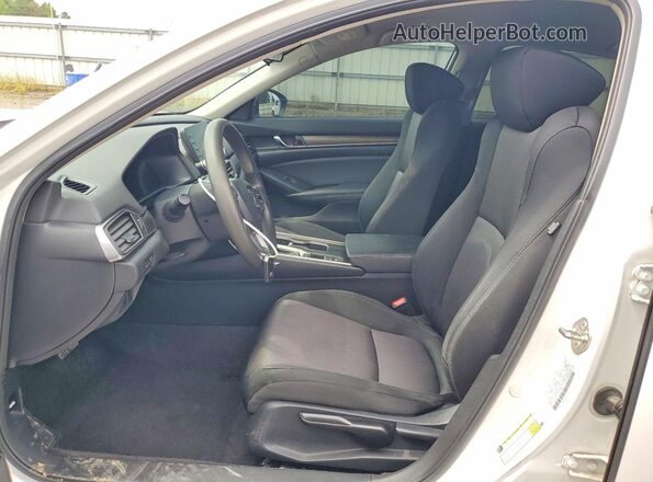 1HGCV1F10KA015147 2019 HONDA ACCORD White Front interior view
