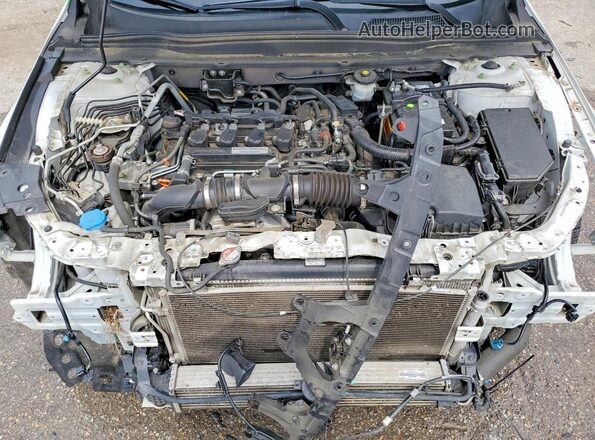 1HGCV1F10KA015147 2019 HONDA ACCORD White Rear interior view