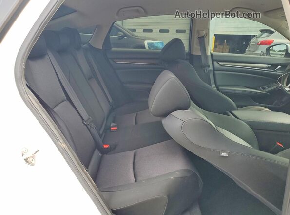 1HGCV1F10KA015147 2019 HONDA ACCORD White Rear seats view