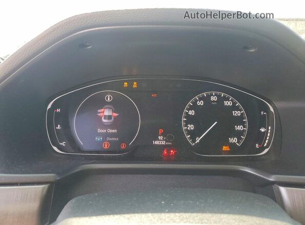 1HGCV1F10KA016010 2019 HONDA ACCORD Black Vista del cuadro de instrumentos