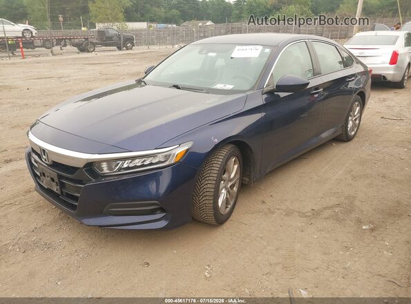 1HGCV1F10KA043983 2019 HONDA ACCORD Blue Առջևի ձախ երեք քառորդ տեսարան