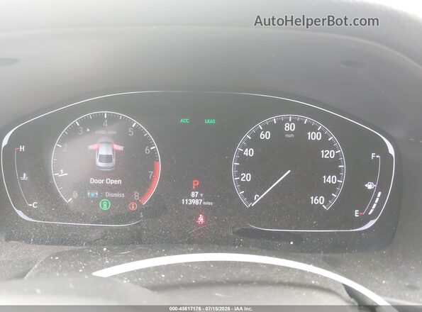 1HGCV1F10KA043983 2019 HONDA ACCORD Blue Հետևի նստատեղերի տեսք