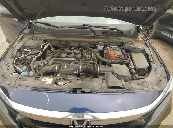 1HGCV1F10KA043983 2019 HONDA ACCORD Blue Հետևի տեսք