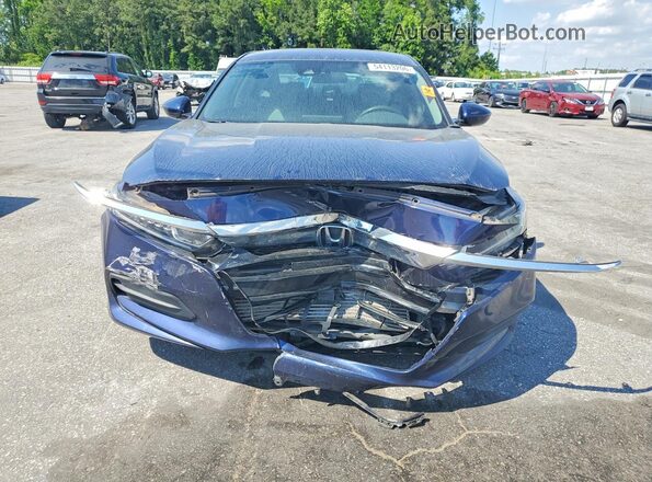 1HGCV1F10KA068026 2019 HONDA ACCORD Blue Դիմացի տեսք