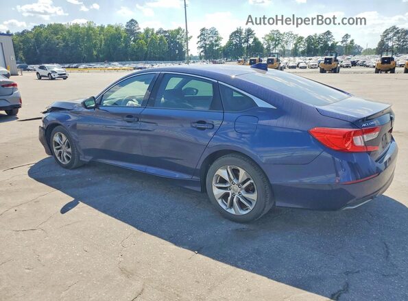1HGCV1F10KA068026 2019 HONDA ACCORD Blue Հետևի ձախ