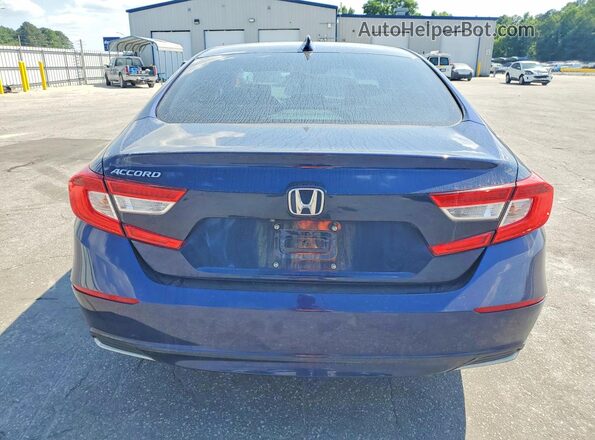 1HGCV1F10KA068026 2019 HONDA ACCORD Blue Հետևի տեսք