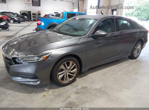1HGCV1F10KA080628 2019 HONDA ACCORD Серый Передняя левая четверть