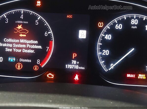 1HGCV1F10KA080628 2019 HONDA ACCORD Серый 
