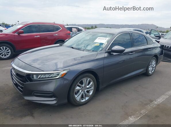 1HGCV1F10KA123493 2019 HONDA ACCORD Gray Front left