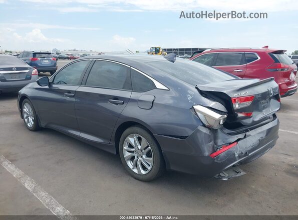 1HGCV1F10KA123493 2019 HONDA ACCORD Gray Rear left