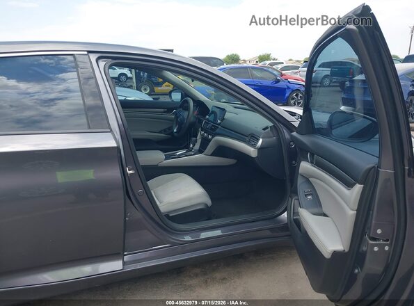 1HGCV1F10KA123493 2019 HONDA ACCORD Gray Front interior view