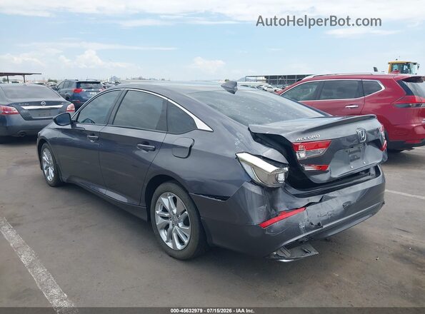 1HGCV1F10KA123493 2019 HONDA ACCORD Gray Front view