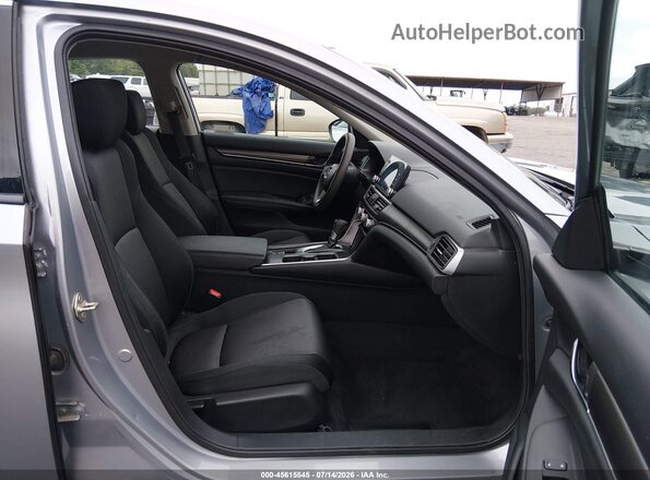 1HGCV1F10KA130685 2019 HONDA ACCORD Silver წინა სალონის ხედი