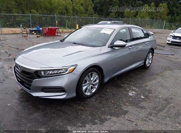 1HGCV1F10KA130685 2019 HONDA ACCORD Silver წინა მარცხენა ხედი სამი მეოთხედიდან
