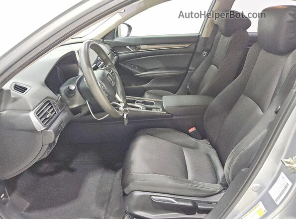 1HGCV1F10KA177134 2019 HONDA ACCORD Silver Вид салону спереду