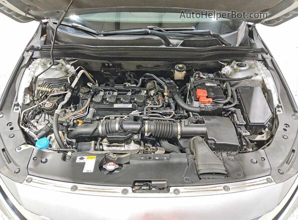 1HGCV1F10KA177134 2019 HONDA ACCORD Silver Вид задньої частини салону