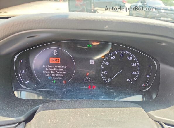 1HGCV1F10LA013027 2020 HONDA ACCORD Gray Instrument cluster view