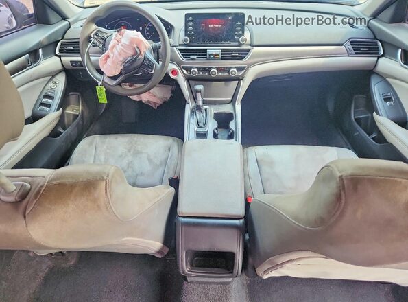 1HGCV1F10LA013027 2020 HONDA ACCORD Gray Dashboard view