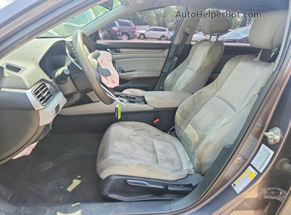 1HGCV1F10LA013027 2020 HONDA ACCORD Gray Front interior view