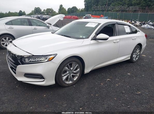 1HGCV1F10LA032905 2020 HONDA ACCORD White Առջևի ձախ երեք քառորդ տեսարան
