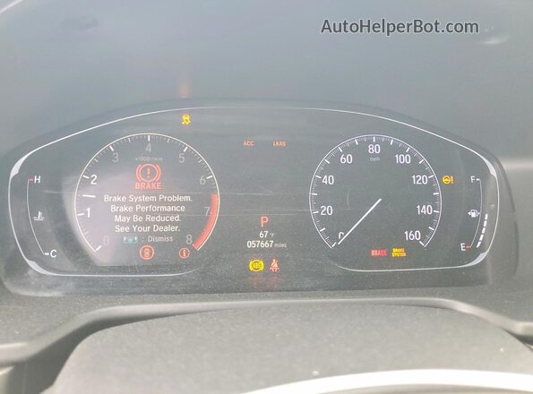 1HGCV1F10LA101298 2020 HONDA ACCORD Black Vista del cuadro de instrumentos