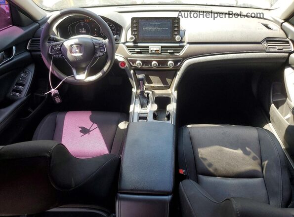 1HGCV1F10MA002384 2021 HONDA ACCORD Black Widok deski rozdzielczej