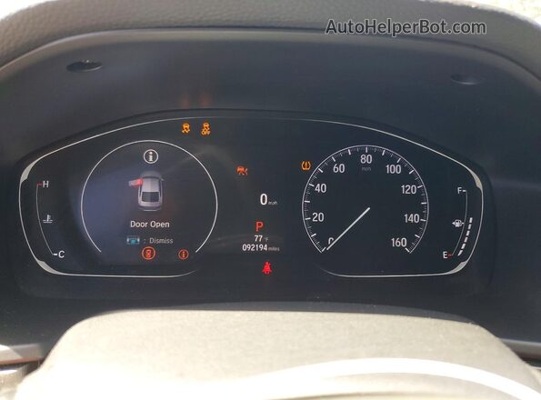1HGCV1F10MA002384 2021 HONDA ACCORD Black Widok zestawu wskaźników