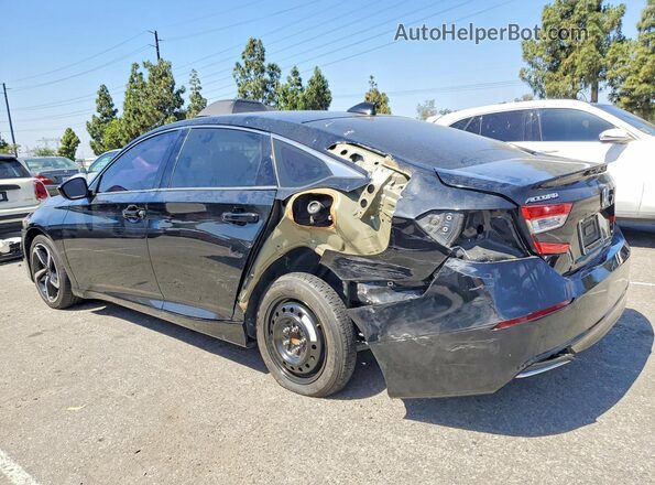 1HGCV1F10MA002384 2021 HONDA ACCORD Black Tył lewy
