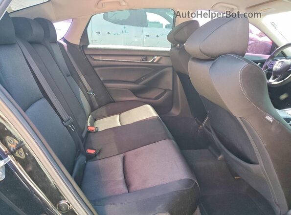 1HGCV1F10MA002384 2021 HONDA ACCORD Black Widok tylnych siedzeń