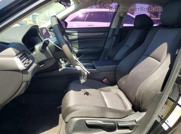 1HGCV1F10MA002384 2021 HONDA ACCORD Black Widok wnętrza z przodu