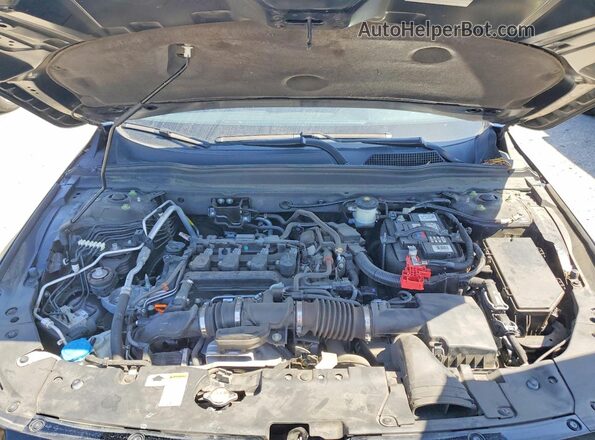 1HGCV1F10MA002384 2021 HONDA ACCORD Black Widok wnętrza z tyłu