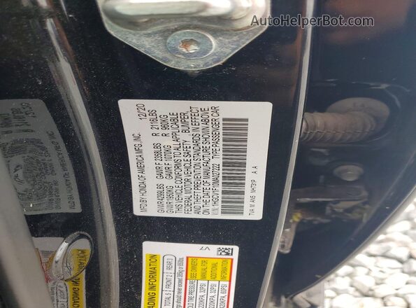 1HGCV1F10MA027222 2021 HONDA ACCORD Black Vista del compartimento del motor