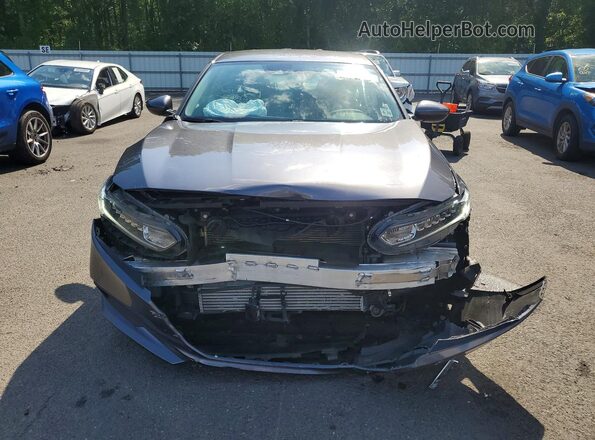 1HGCV1F10MA103053 2021 HONDA ACCORD Gray Front view