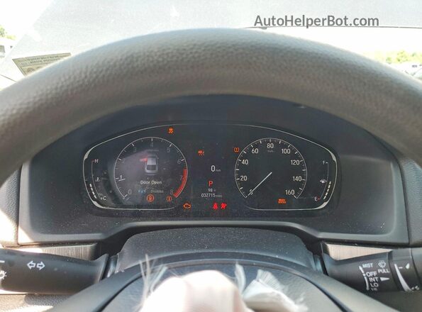 1HGCV1F10MA103053 2021 HONDA ACCORD Gray Instrument cluster view
