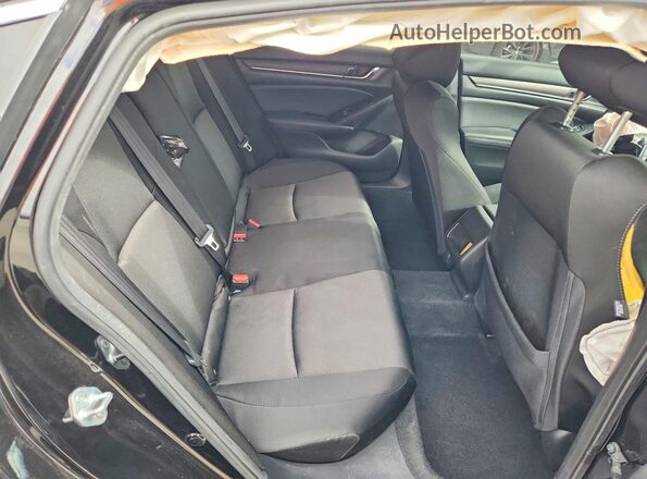1HGCV1F10MA106938 2021 HONDA ACCORD Black Widok tylnych siedzeń