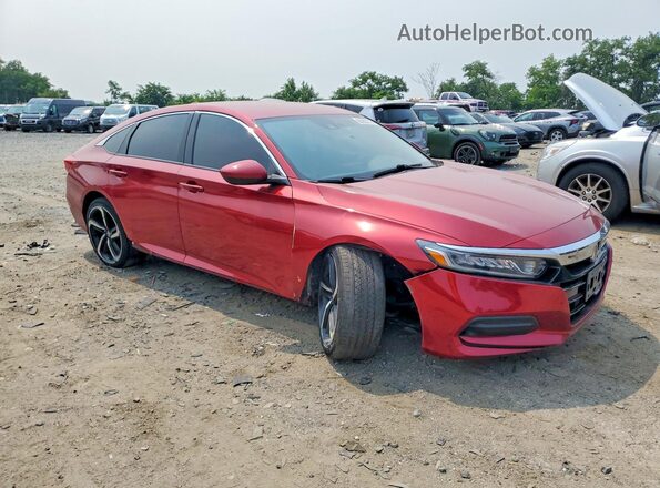 1HGCV1F11JA015771 2018 HONDA ACCORD Red წინა მარჯვენა