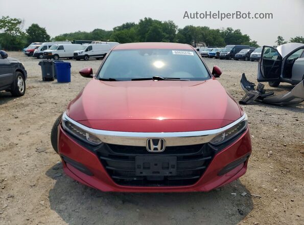 1HGCV1F11JA015771 2018 HONDA ACCORD Red წინა ხედი