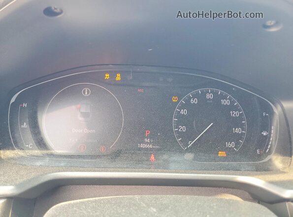 1HGCV1F11JA015771 2018 HONDA ACCORD Red ხელსაწყოთა პანელის ხედი