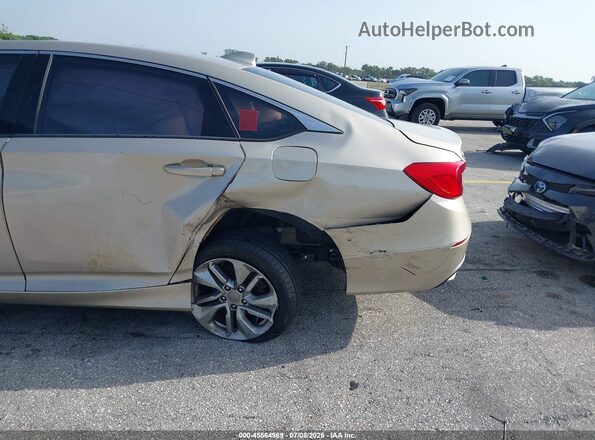 1HGCV1F11JA078742 2018 HONDA ACCORD Gold Դիմացի տեսք