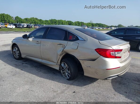 1HGCV1F11JA078742 2018 HONDA ACCORD Gold Հետևի ձախ