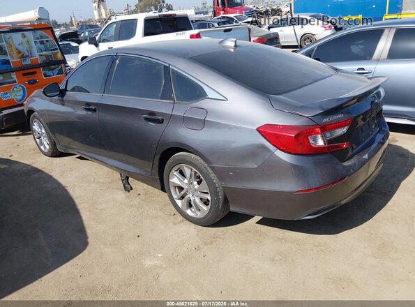 1HGCV1F11JA084833 2018 HONDA ACCORD Gray Задня ліва чверть